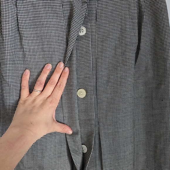 Vintage | Zanella | Made in Italy | Wool Skirt | Houndstooth | Size 8 - Picture 5 of 11
